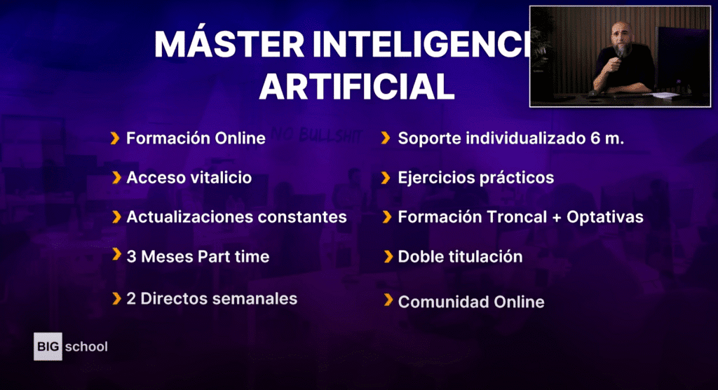 Máster IA Big School Opiniones: ¿Funciona Realmente? 10 master Inteligencia Artificial Big School opiniones
